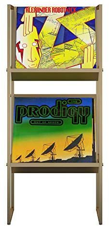 Novogratz Helix Vinyl Record Storage Gold