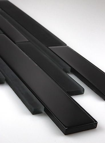 Mosaike Glasmosaik Mosaikfliesen Glasfliesen Mosaik Glas Fliesen Fliese Schwarz neu