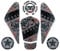 JAYWIS Cruiser-Stil Motorräder Zubehör Aufkleber Gas Kraftstofftank Kit Aufkleber für Honda Rebel cm CMX 500 300 1100 Kratzer auf den Tankpads