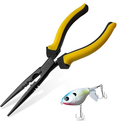 Hanpex - Fishing Pliers (9 Straight Nose & Fishing Bait)