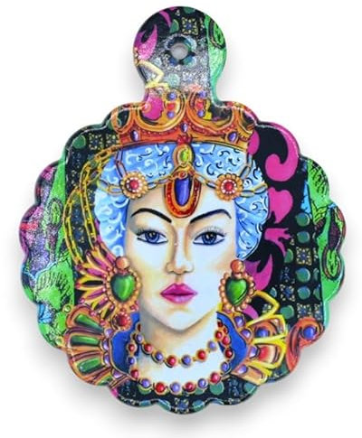SICILIA BEDDA CAPACI Tagliere in Ceramica, h 23 x l 18 cm ca. (1pz) con Due opzioni Decoro - Decoro 1