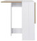 HUOLE Table à Manger Pliante Mobile sur roulettes avec 2 Plateaux rabattables et 2 étagères intégrées, 2-6 Personnes,103 * 76 * 73.4cm