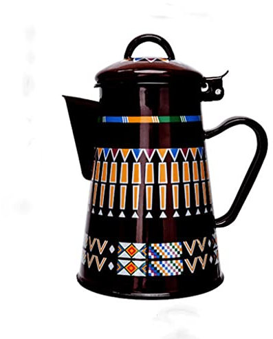 RajoNN Teiera per caffè Smalto Bollitore per gocciolamento fine Caffettiera Fornello a induzione Gas Forniture Generali per la Cucina per Matrimoni (Colore : Nero, Dimensioni : Taglia Unica)