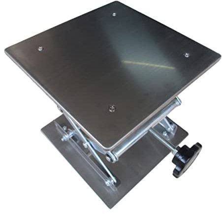 Healeved Hebebühne Aus Mini-wagenheber Wagenheber-reparaturständer Mit Schraubmechanismus Verstellbar Robuste Scherenkonstruktion Basis Mit Seitenflügel Für Stabilität Geeignet Für