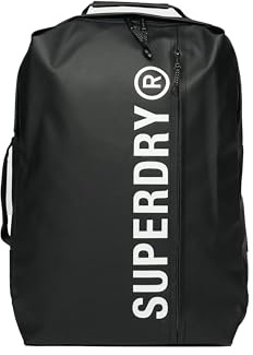 Superdry Homme Sac À Dos En Bâche De 25 L, Black/Optic, One Size
