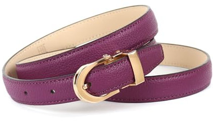 Anthoni Crown Unisex Damengürtel Gürtel, Lila, 80