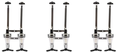 Oladfiop 3X 2 Bottles Wine Alcohol Shot Dispenser Pourer Rack Liquor Drinks Wall Bar Mounted