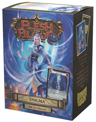 Dragon Shield Sleeves - Limited Edition Flesh and Blood: Enigma - 100 CT Matte Art Card Sleeves - Smooth & Tough - Compatible with Magic The Gathering, Pokémon, and Yugioh TCG & LCG - Top Loader