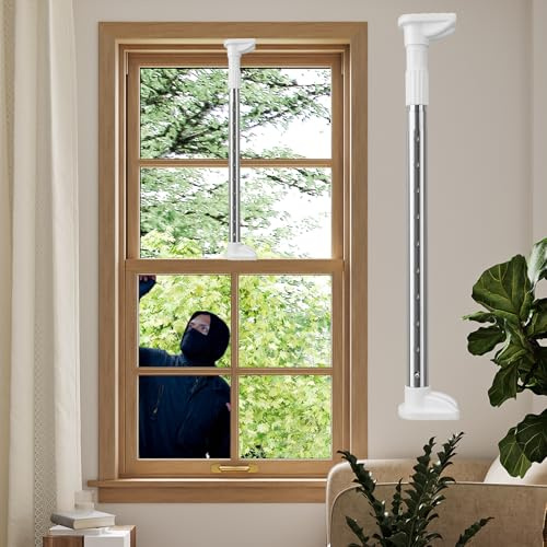 Vertikales Fensterschloss für 45,7 cm bis 76,2 cm Fenstersicherungsstangen, kann als Sicherheitsfensterschloss verwendet werden