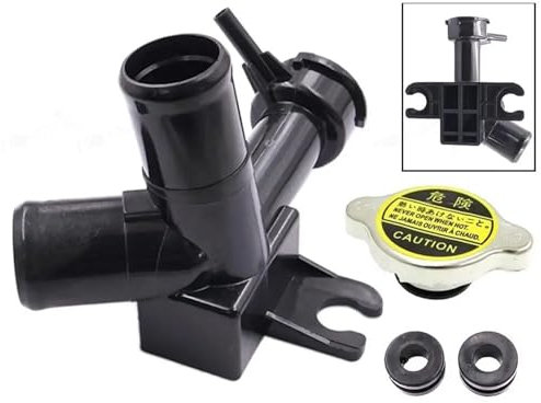 25327-B4000 Tubo dell'acqua di riempimento del collo del radiatore compatibile for HYUNDAI GRAND I10 L4 1.2L 2015-2022(Radiator and Cap)