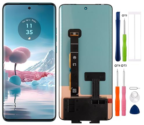 SwarKing Schermo LCD di ricambio compatibile con Motorola Moto Edge 2023/XT2305 Edge 40/Edge 40 Neo Touch Screen Digitizer Assembly con strumenti di riparazione, 6,6 pollici