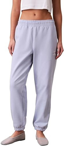 Calvin Klein Donna Pantaloni da Jogging Monologo French Terry con Vita Elastica