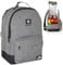 Cooler Backpack Insulated Lunch Bag – Leakproof, Water Resistant, Large Capacity Cool Bag for Work, Travel, Picnic, Beach – Thermal Backpack with Pockets & Bottle Holder, 28x15x39cm - Grey -