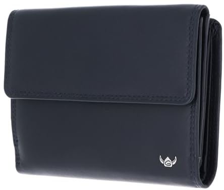 Golden Head Leder Geldbörse Polo RFID Protect Damenbörse 2137 Marineblau dunkelblau