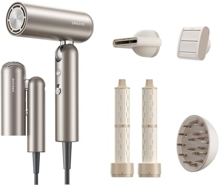 DREAME Pocket Pro Hochgeschwindigkeits-Haartrockner | 3 klappbare Formen Reiseföhn,300 g,110.000 U/min Motor,300 Millionen negative ,konstant 57 °C,40s NTC-Trocknung, 2026 Neue