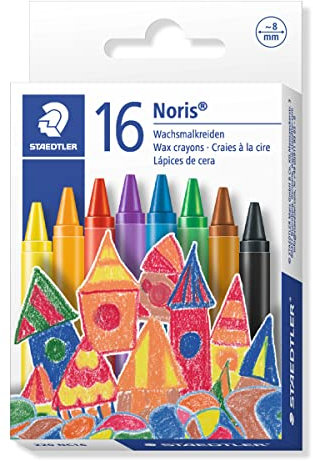 Staedtler Noris 220 - Kartonetui für 16 verschiedene gewachste Kreiden