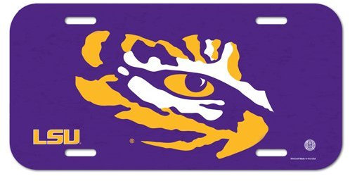 LSU Tigers Kunststoff Nummernschild