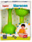 Halilit MPB369 Maracas. Brightly Coloured Rattle Shaker Traditional Musical Instruments with Textured Grip for Infants and Toddlers. 2+ (colours vary), Blue,orange,green