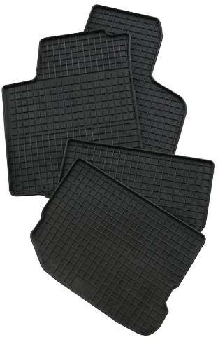 PETEX Gummimatten passend für Avensis ab 04/2003 Fußmatten schwarz 4-teilig