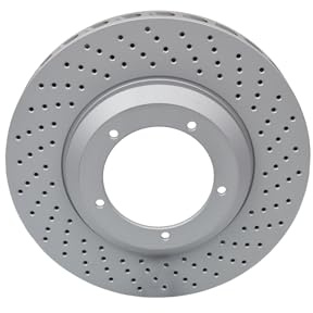 ATE 2x Bremsscheibe 24.0132-0146.1 Gelocht/innenbel., Kompatibel mit: PORSCHE 911