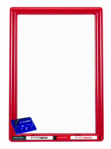 Tratto, lavagna bianca grande con marcatori e cancellino