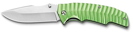 AUSONIA - 26578 Couteau de poche verrouillable 21 Cm lame en acier inoxydable 8,5 Cm manche en aluminium