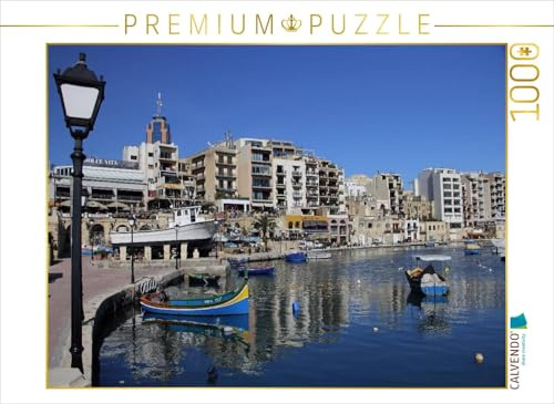 CALVENDO Puzzle Spinola Bay, St. Julians | 1000 Teile Lege-Größe 64 x 48 cm Foto-Puzzle für glückliche Stunden