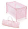 La Nina - Lit de Voyage Carlota (53 x 32 x 32 cm) poupées, Couleur Rose, 53 x 32 x 32 cm (Diset 60408)