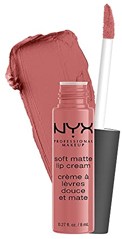 NYX PROFESSIONAL MAKEUP Soft Matte Lip Cream, Lightweight Liquid Lipstick - Shanghai (Warm Midtone Nude)