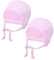 TupTam Unisex Baby Erstlingsmütze zum Binden 2er Pack, Farbe: Rosa, Größe: 50-56