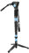 SIRUI P-326SR+VH-10 Profesional monopod Monopié con pies para Camara cámara Reflex fotografia con el Soporte y Cabezal de Video 20 °de inclinación/360 °de rotación de Aluminio,Base de tripode trípode