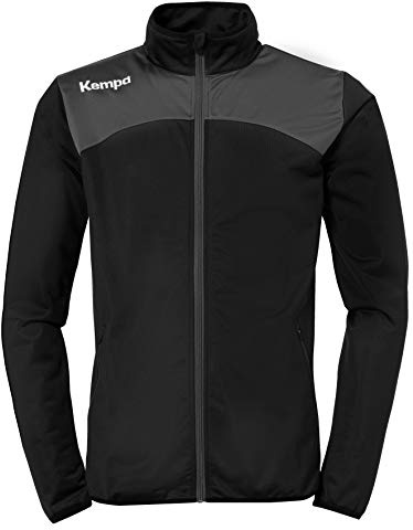 Kempa Herren Jacke Emotion 2.0 Poly Jacke, Schwarz/anthra, M, 200225801
