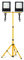 Froadp Projecteur de chantier LED Projecteur de travail avec support tripode réglable en hauteur Projecteur de sécurité pour les applications extérieures Jardins villas parcs (2 x 200 W, blanc chaud)