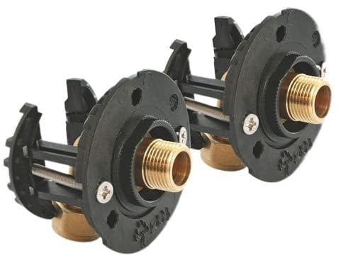 SOMATHERM FOR YOU, Kit de fixation robinet sous-lavabo pour tube PER Ø16 - Installation rapide, étanche et robuste - Compatible plaque de plâtre 9,5 à 25mm - Raccords inclus