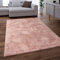 Tapis Salon Chambre Adulte Poil Long Shaggy Moelleux Pelucheux Rosa_Rose, Dimension:80x150 cm