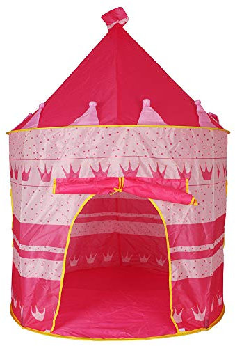 FeiWen Spielzelt Zelt Kinder Kinderzelt Spielhaus Geschenk für Kinder (rot)