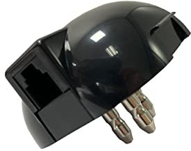 ORNIN Adattatore telefonico | Spina a 3 Poli/Presa RJ11 6P2C, Nero