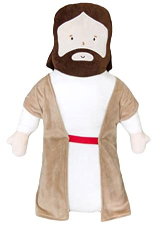 Keptfeet Jesus gefüllte Puppe – weiche Jesus-Plüsch-Puppe als religiöses christliches Geschenk für Männer und Frauen – Bequeme Heimdekoration Jesus-Spielzeug als dekorative Sofakissen oder umarmende
