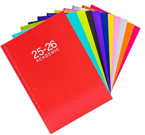 Schülerkalender 2024/2025, A5, Wochenansicht, Schulplaner, Schüler, Lehrer, Jahr w2v - Rot