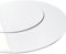Panneau Plastique PVC 1,5 mm Rond. Plaque P.V.C Blanc. Plaque PVC Plastique Blanc Rond. Matière PVC rigide à la découpe - 60 cm (600 mm) -
