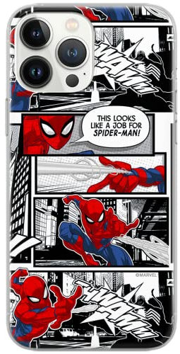ERT GROUP Handyhülle für iPhone 13 Pro Max Original und offiziell Lizenziertes Marvel Muster Spider Man 001 Mehrfarbig optimal an die Form des Handy angepasst, hülle aus TPU