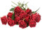 IPOPU Künstliche rote Rosen mit Stielen, 12 Stück, rote Blumen, künstliche Dekorationen, rote Rosen, künstliche Blumen, Bulk für Hochzeitsstrauß für Brautdekoration, Esszimmer, Tischdekoration (rot)