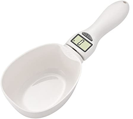 Digitale Löffelwaage, 800 g / 1 g Messlöffelwaage, batteriebetriebener Messlöffel aus Kunststoff for Lebensmittel, elektronische Backwaage unterstützt g, Milliliter, Tassen, oz