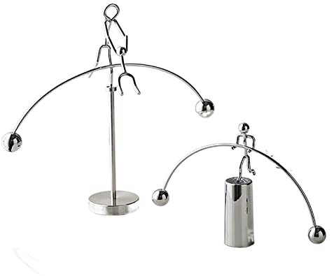 KOFORD Creative Lever Balanced Iron Man Ornaments Modern Home Decoration Metal Miniature Office Desk Accessories Room Decoration (Color : Style F)