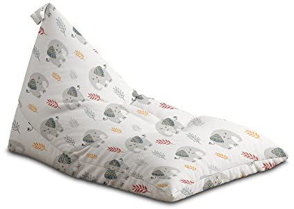 DreamRoots Sitzsack Kinder mit füllung - Bodenkissen Kinder Sitzsack - Sitzsack Kinderzimmer 130 x 80 x 80 cm - Bean Bag Kinder - Bubibag Sitzsack - Kindersitzsack - Sitzkissen Boden Kinder Flach
