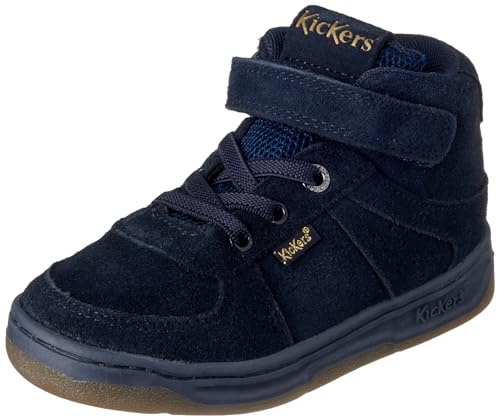 Kickers Unisex Kinder Kickalien Sneaker, Marine, 35 EU