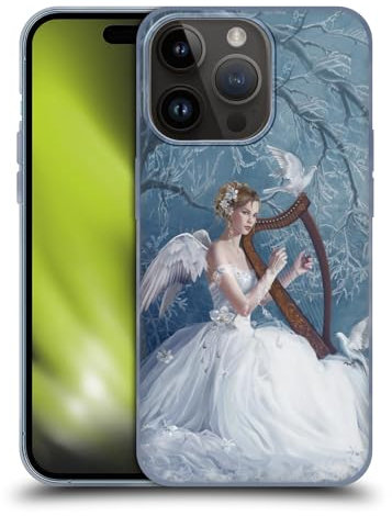 Head Case Designs Offizielle Nene Thomas Chor Engel Harfe Und Taube Tiefer Wald Soft Gel Handyhülle Hülle kompatibel mit Apple iPhone 15 Pro