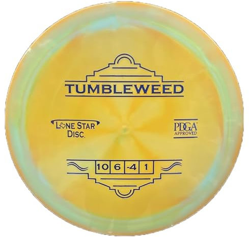 Lone Star Disc Bravo Tumbleweed Golfdistanzfahrer, unterstabiler Disc, 170 g, langlebiger und glatter Premium-Kunststoff, einfache Entfernung für Anfänger, Farben können variieren