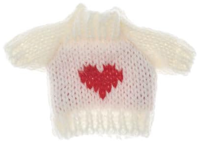 Rico Design Miniatur Strickpullover – Herz – 7 x 5 cm