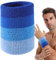 Veeteah Bunte Schweißbänder - Zugelastisches Armband mit Schweißabsorption - Sportbekleidung für Tennis, Yoga, Laufen, Tischtennis, Basketball, Badminton